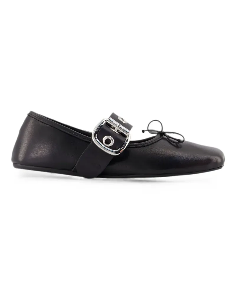 Vivienne Westwood Alice buckle-strap ballet flats - Schwarz Schwarz