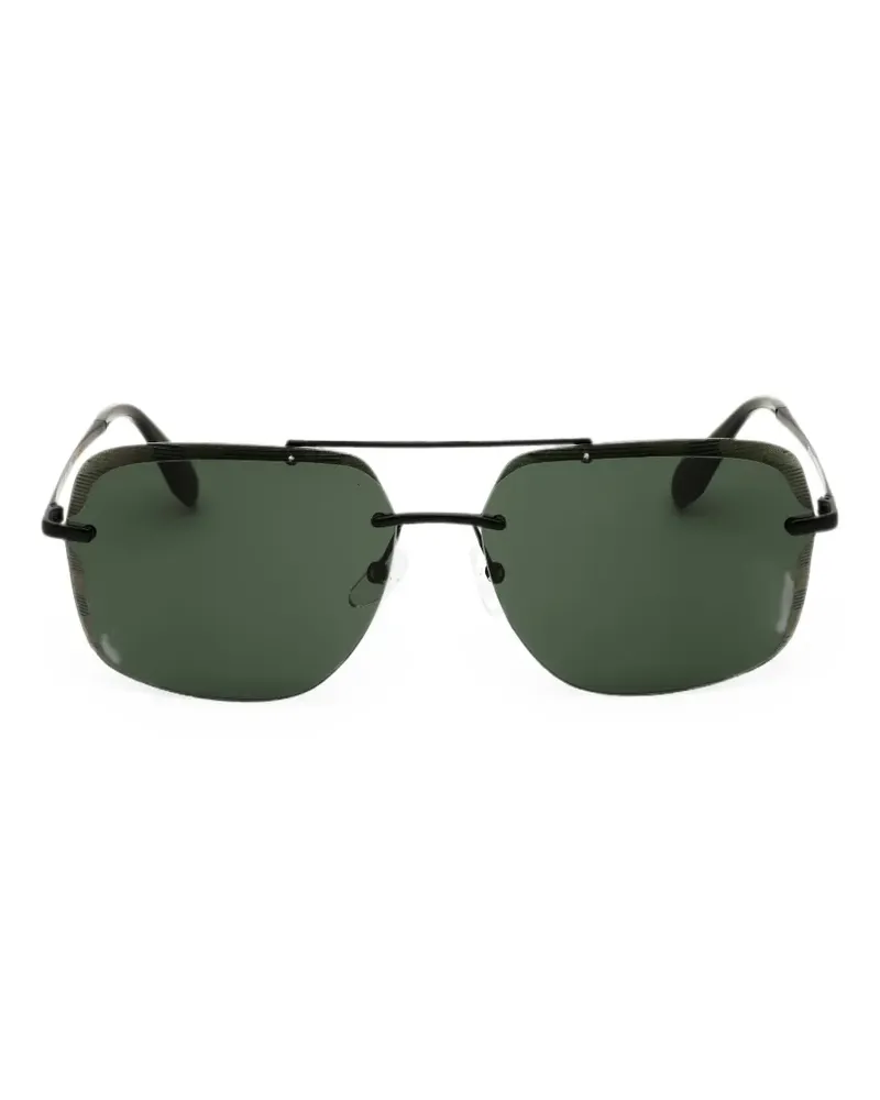 adidas rectangle-frame sunglasses - Blau Blau