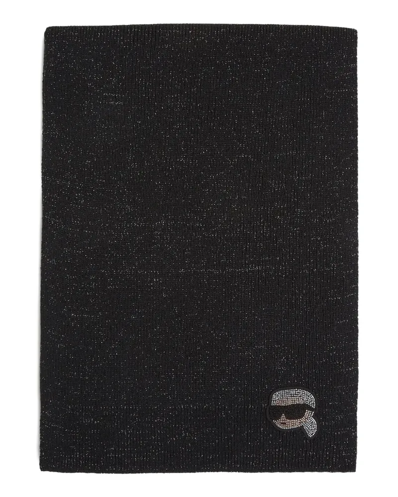 Karl Lagerfeld Schal mit Logo - Schwarz Schwarz