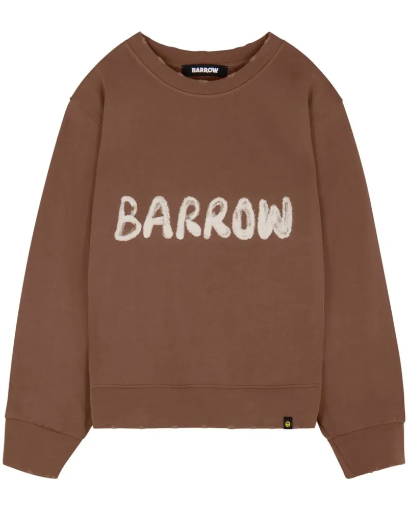 BARROW Sweatshirt mit Logo-Print Braun