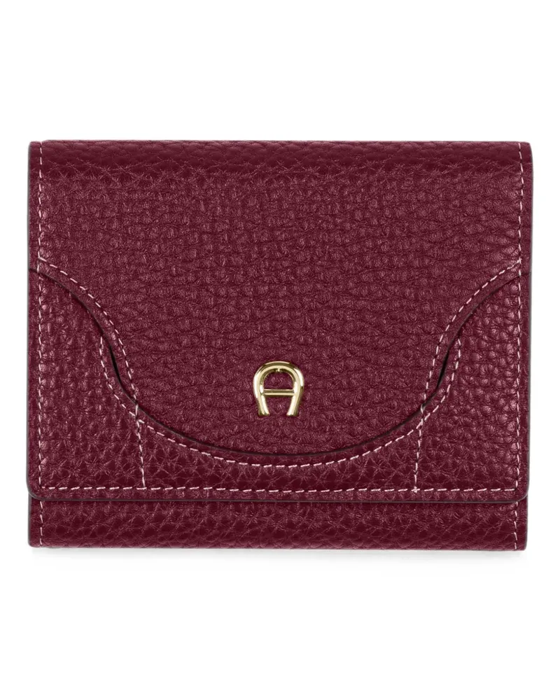 Aigner Hazel logo-plaque wallet - Rot Rot