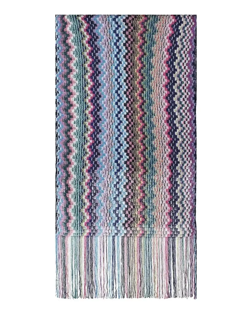 Missoni fringed scarf - Blau Blau