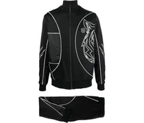 Jogginganzug mit Logo-Print - Schwarz