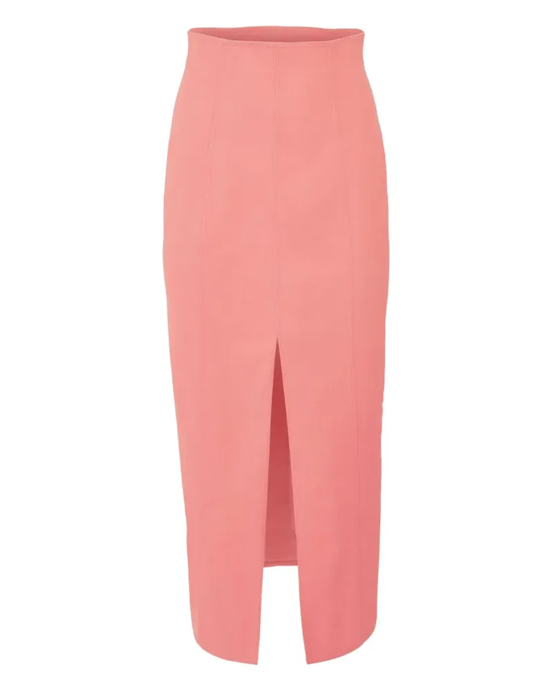 Carolina Herrera New York Jeans-Midirock mit hohem Bund - Rosa Rosa