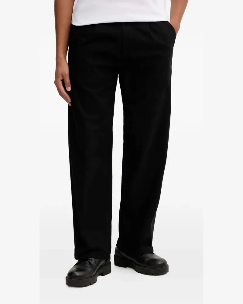 HUGO BOSS pleated trousers - Schwarz Schwarz