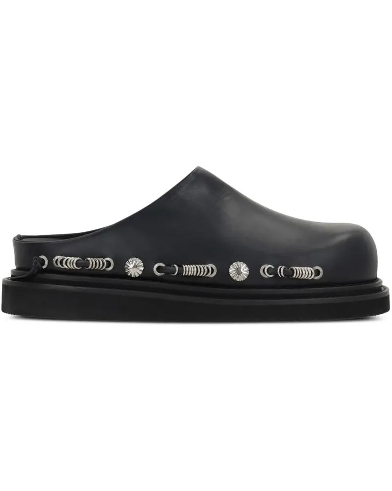 Toga Clogs mit Nieten - Schwarz Schwarz