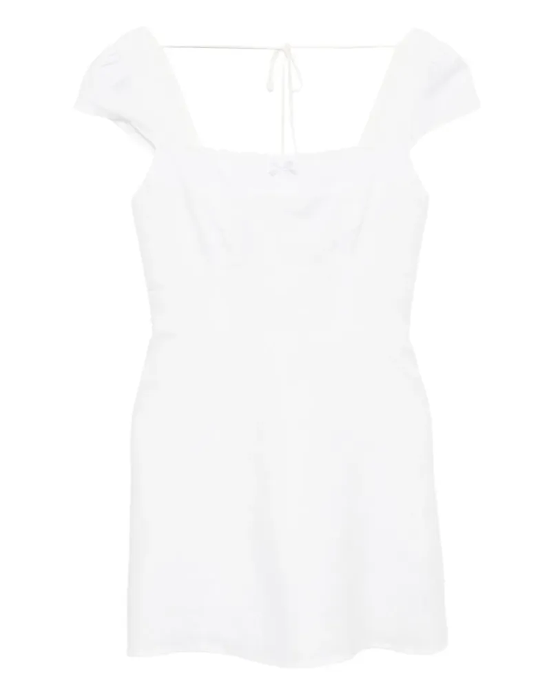Reformation Loula Kleid aus Leinen - Weiß Weiß