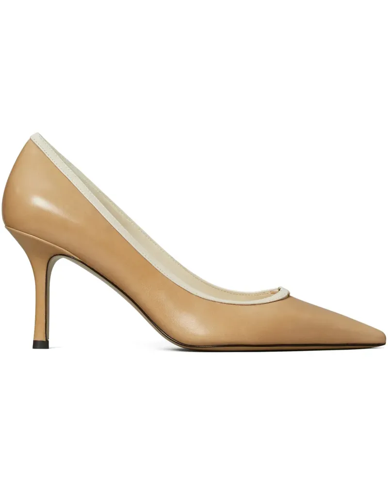 Tory Burch Pumps mit Double T-Schnalle 80mm - Braun Braun