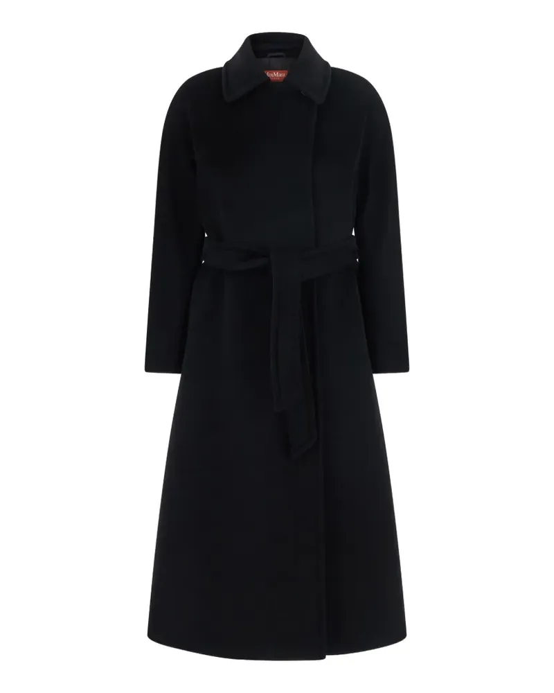 Max Mara belted wrap coat - Schwarz Schwarz