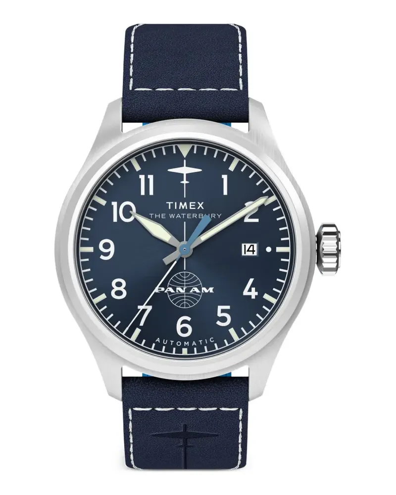Timex x Pan Am The Waterbury 41mm - Blau Blau
