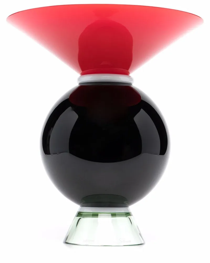 Venini Yemen Vase - Schwarz Schwarz