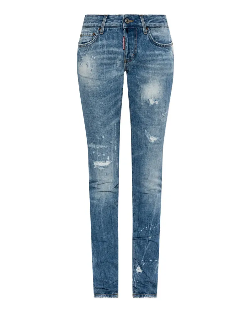 Dsquared2 Super Skinny distressed jeans - Blau Blau