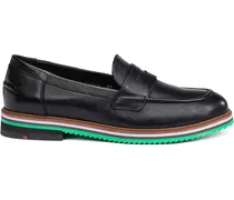 Penny-Loafer aus Leder - Schwarz