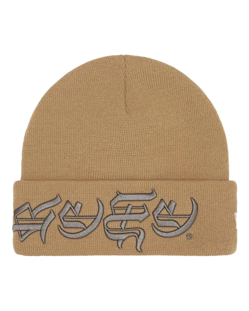 Supreme Being Blackletter beanie hat - Braun Braun