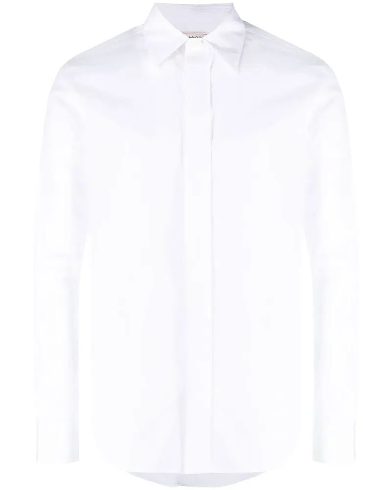 Alexander McQueen Hemd aus Popeline - Weiß Weiß