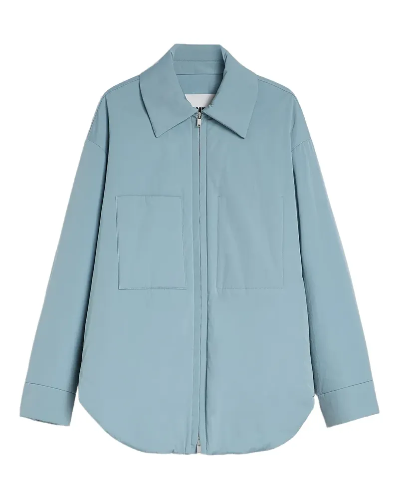 Jil Sander Wattierte Hemdjacke - Blau Blau