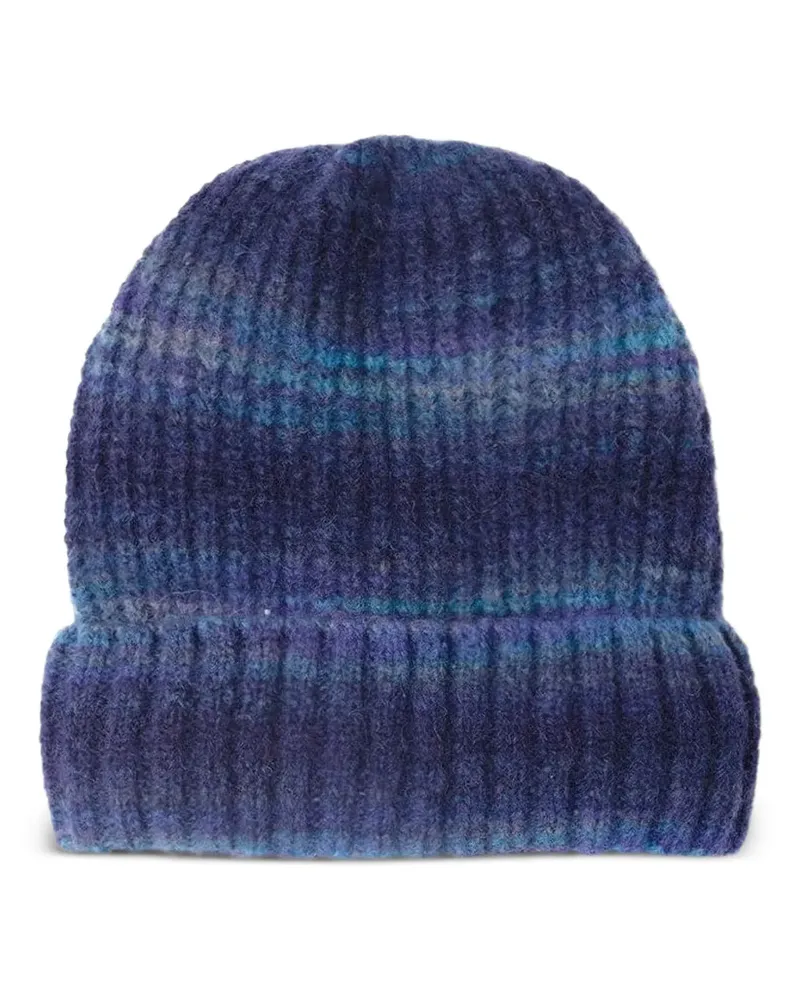 Xírena striped beanie hat - Blau Blau