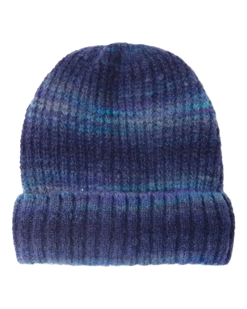 Xírena striped beanie hat - Blau Blau