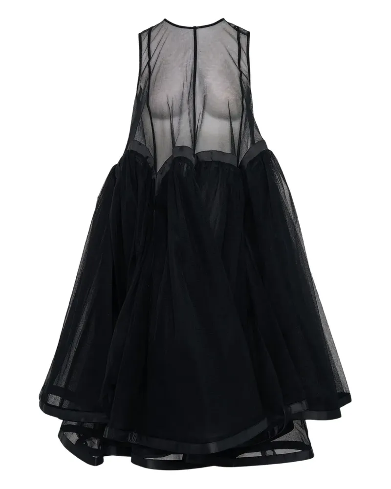 Noir Kei Ninomiya tulle layered dress - Schwarz Schwarz
