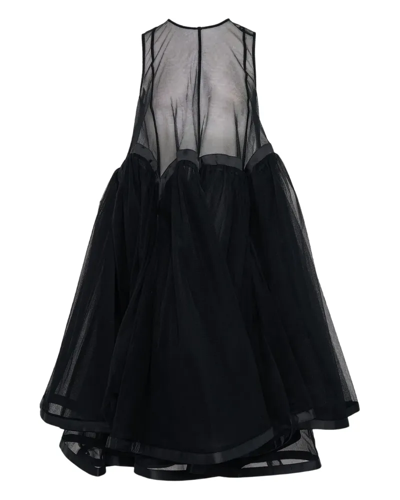 Noir Kei Ninomiya Tüllkleid im Layering-Look - Schwarz Schwarz