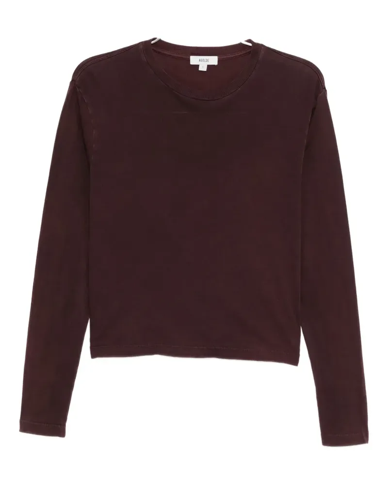 AGOLDE T-Shirt aus Baumwolle - Rot Rot