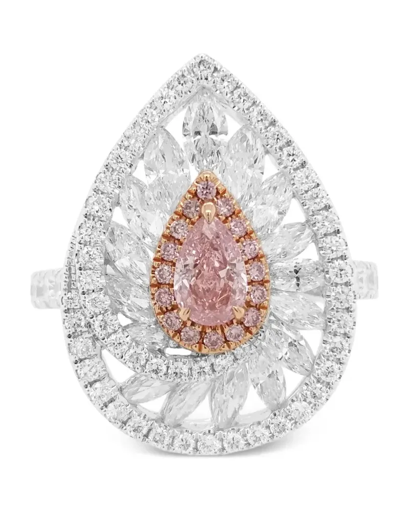 HYT Jewelry 18kt Rose and White Ring mit Diamanten - Weiß Weiß