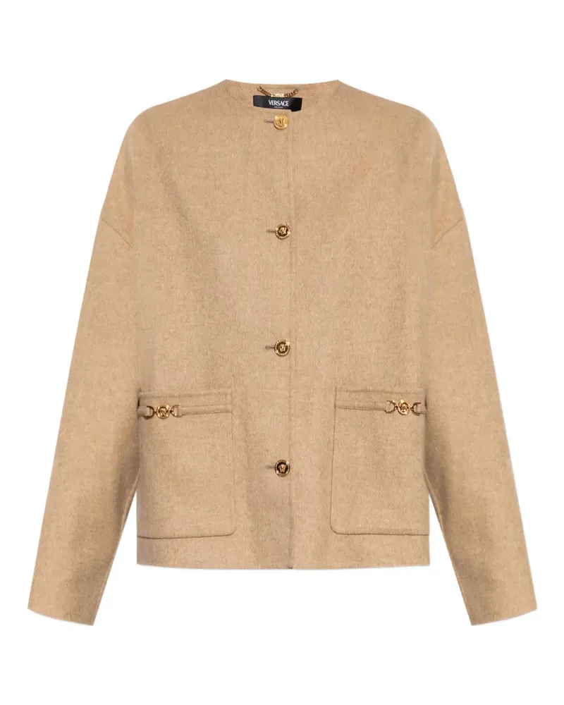 Versace Jacke mit Medusa-Verzierung - Nude Nude