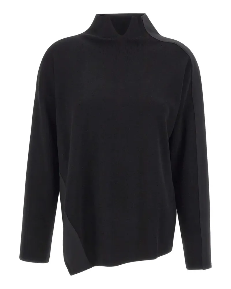 Elena Mirò Asymmetrischer Pullover - Schwarz Schwarz