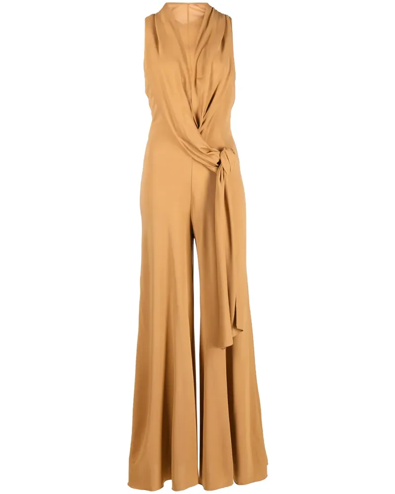 Alberta Ferretti Drapierter Jumpsuit - Nude Nude