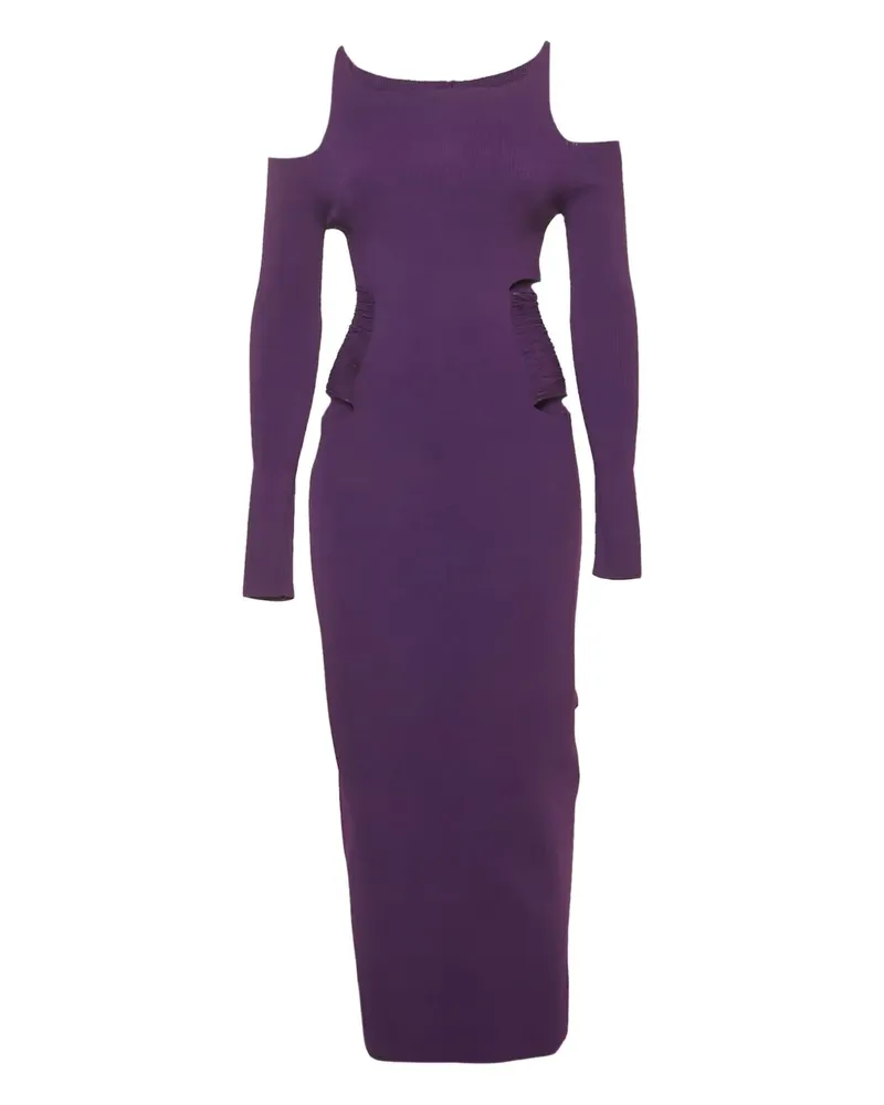 Roberto Cavalli Strickkleid mit Cut-Out - Violett Violett