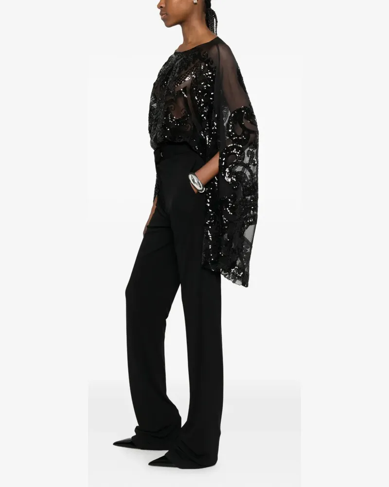 Norma Kamali sequin-embellished bodysuit - Schwarz Schwarz