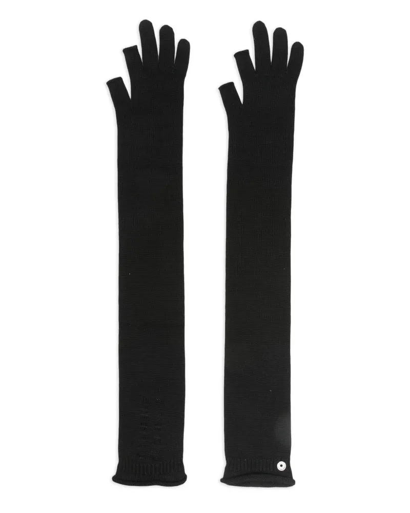 Rick Owens Fingerlose Handschuhe - Schwarz Schwarz