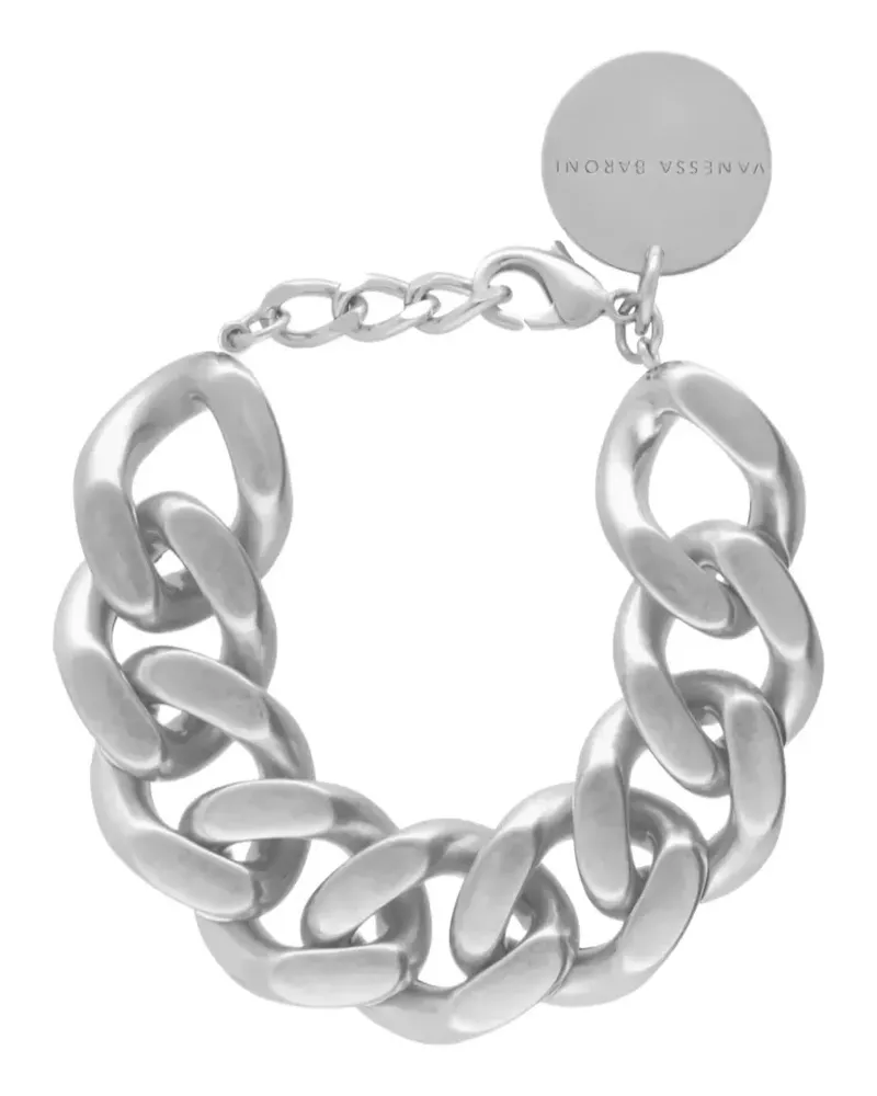 Vanessa Baroni logo-engraved bracelet - Silber Silber