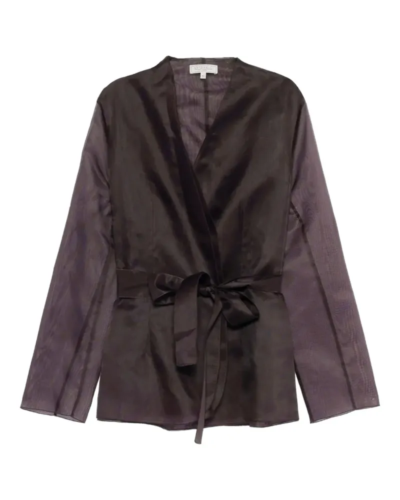 Antonelli Firenze tie-waist jacket - Braun Braun