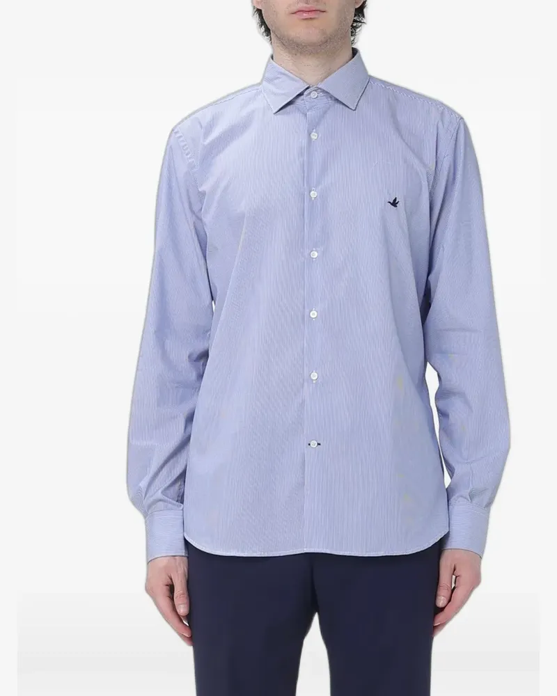 Brooksfield striped button-down shirt - Blau Blau