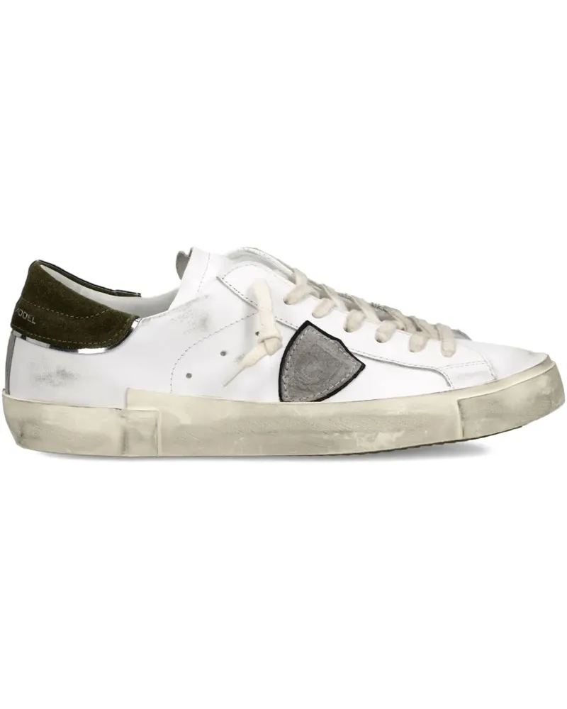 Philippe Model Sneakers mit Raffungen - Weiß Weiß