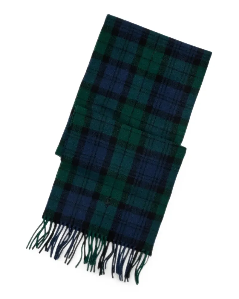 Ralph Lauren Schal mit Schottenkaromuster - Blau Blau