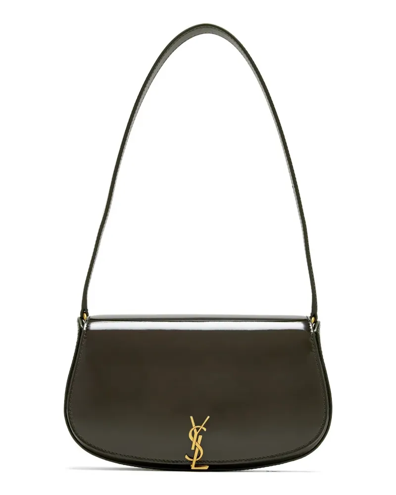 Saint Laurent Voltaire Mini-Tasche mit Logo-Schild - Schwarz Schwarz