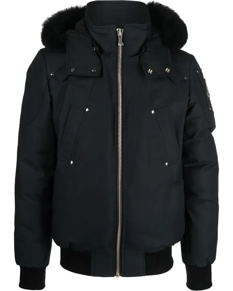 Moose Knuckles Gefütterte Kapuzenjacke - Blau Blau