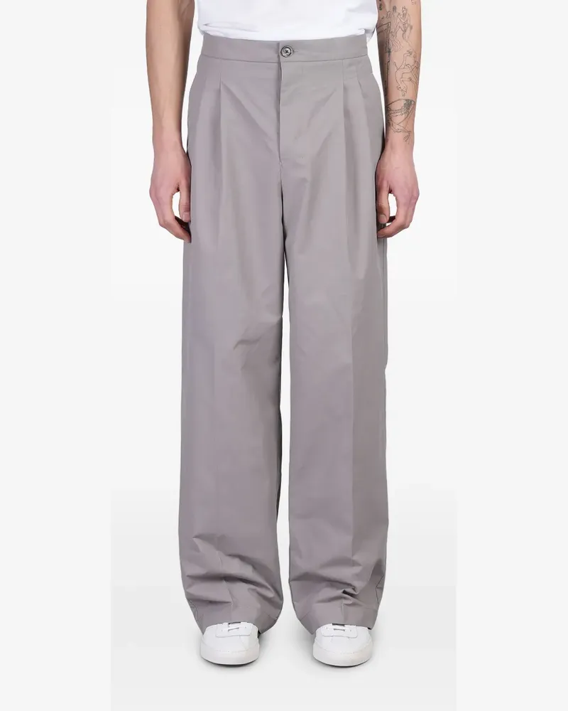 AMI Paris Hose mit lockerem Schnitt - Grau Grau