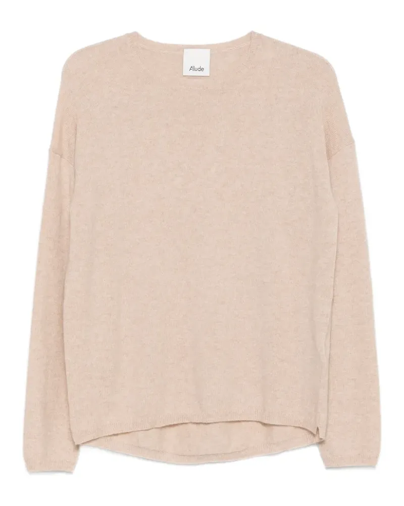 ALLUDE Pullover mit tiefen Schultern - Nude Nude