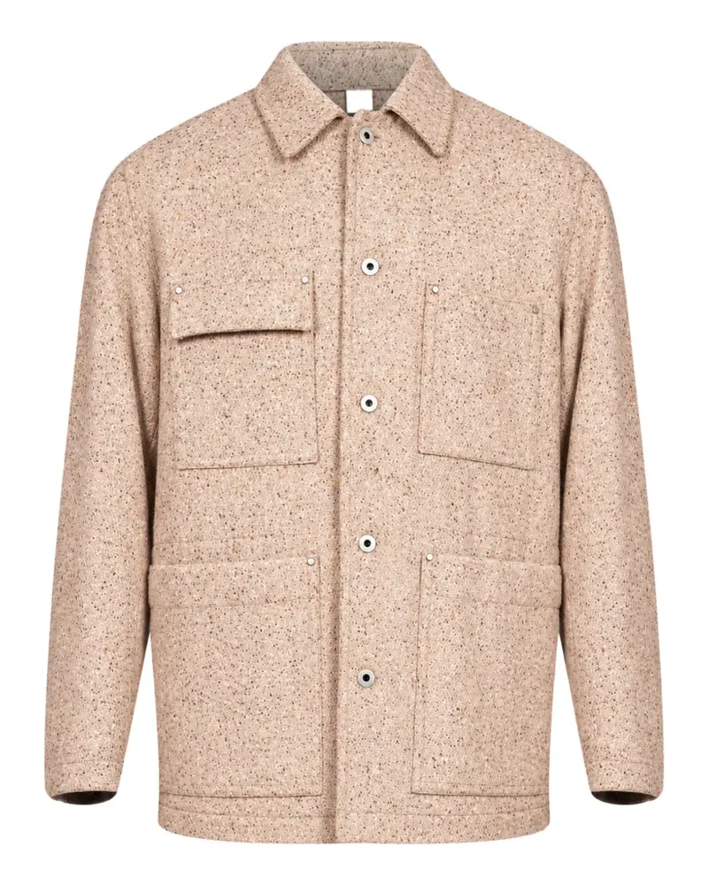 Hevò Castelluccio speckled patch-pocket jacket - Nude Nude