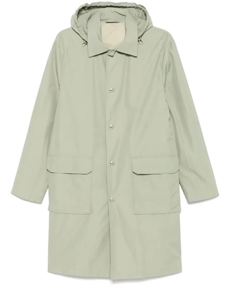 Eleventy Trenchcoat mit Kapuze - Grün Grün