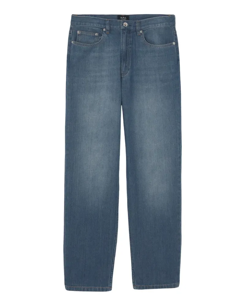 A.P.C. Martim faded straight-leg jeans - Blau Blau