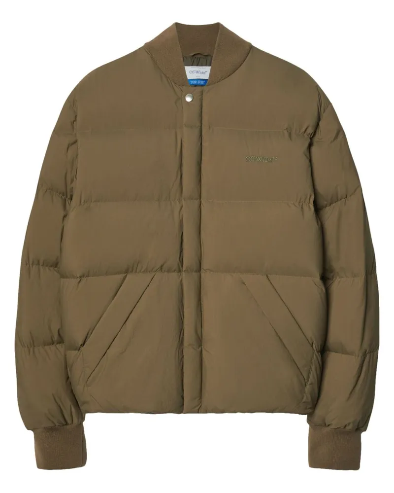 OFF-WHITE Gefütterte Jacke mit Pfeilen - Braun Braun