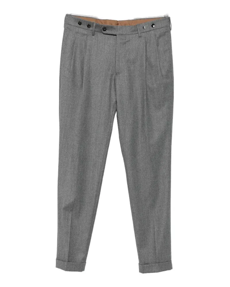 Berwich pleated wool trousers - Grau Grau