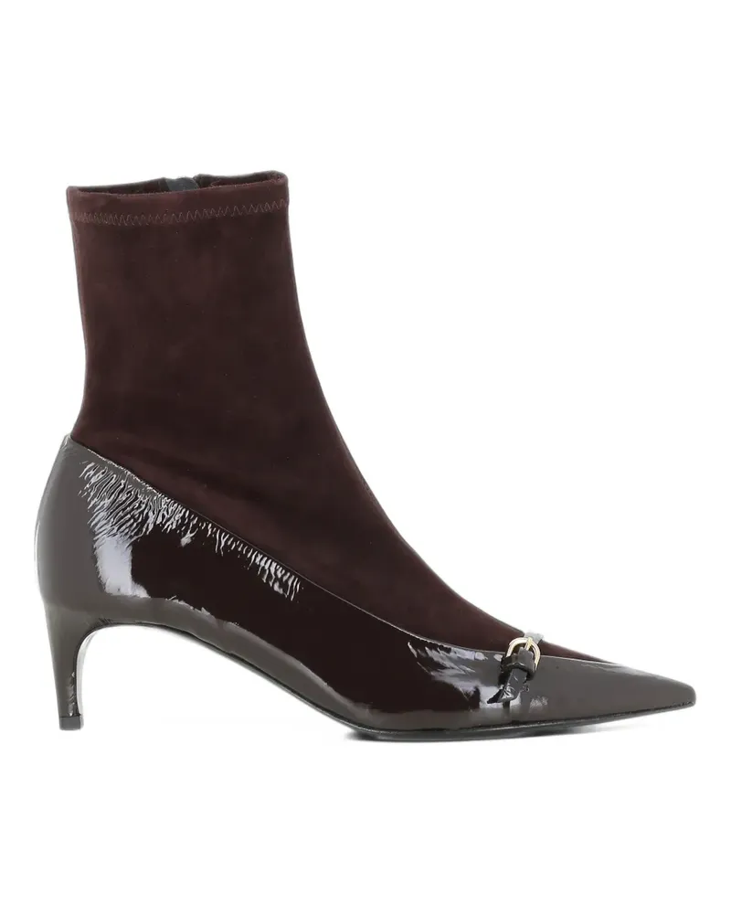 Roberto del Carlo Stiefeletten mit Schnalle - Braun Braun