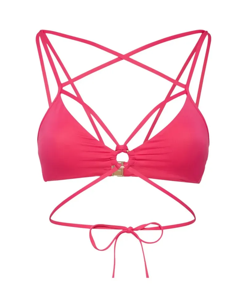 Dsquared2 bondage triangle bikini top - Rosa Rosa