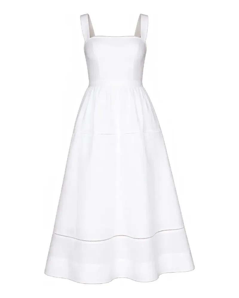 Reformation Petites Everett square-neck midi dress - Weiß Weiß