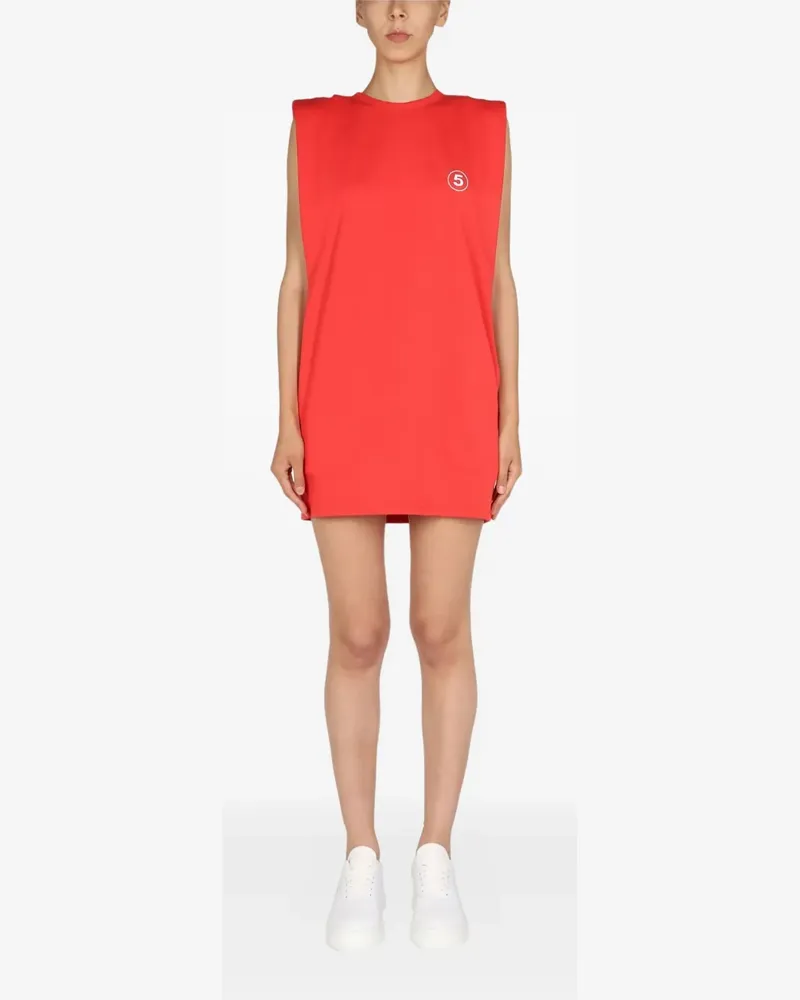 Department 5 lodo-print dress - Rot Rot
